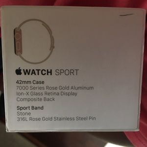 Gen 1 Apple I Watch 42 mm rose gold stone sport